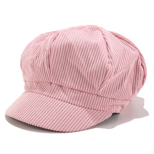 Women’s Corduroy Newsboy Caps - Chic and Comfortable Baker Boy Hats