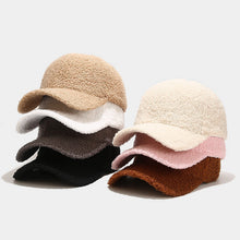 Load image into Gallery viewer, Women’s Sherpa Fleece Baseball Caps - Cozy and Stylish Cold Weather Hats”