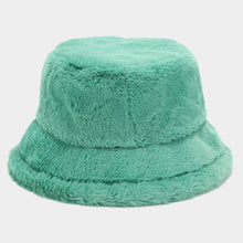 Load image into Gallery viewer, Women’s Plush Faux Fur Bucket Hats - Soft and Cozy Winter Headwear in Vibrant Colors