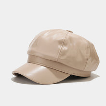 Load image into Gallery viewer, Women’s Faux Leather Newsboy Caps - Classic Baker Boy Hats in Chic Colors