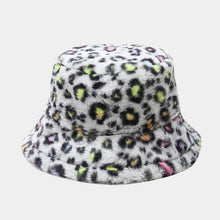 Load image into Gallery viewer, Women’s Faux Fur Leopard Print Bucket Hats - Cozy and Stylish Headwear