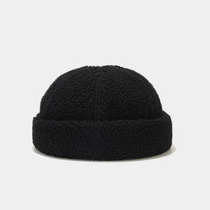 Adjustable Sherpa Fleece Docker Caps - Cozy Unisex Winter Hats