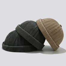 Load image into Gallery viewer, Unisex Vintage Canvas Docker Caps - Adjustable and Stylish Brimless Hats