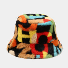 Load image into Gallery viewer, Women’s Faux Fur Patterned Bucket Hats - Bold and Vibrant Winter Headwear