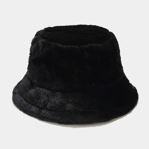 Women’s Plush Faux Fur Bucket Hats - Soft and Cozy Winter Headwear in Vibrant Colors