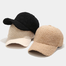 Load image into Gallery viewer, Women’s Sherpa Fleece Baseball Caps - Cozy and Stylish Cold Weather Hats”