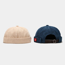 Load image into Gallery viewer, Unisex Corduroy Docker Caps with Adjustable Strap - Trendy and Versatile Hats