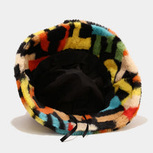 Load image into Gallery viewer, Women’s Faux Fur Patterned Bucket Hats - Bold and Vibrant Winter Headwear