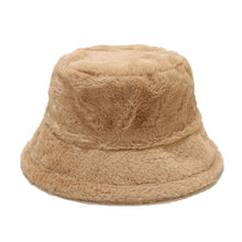 Load image into Gallery viewer, Women’s Plush Faux Fur Bucket Hats - Soft and Cozy Winter Headwear in Vibrant Colors