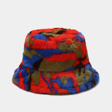 Load image into Gallery viewer, Women’s Faux Fur Patterned Bucket Hats - Bold and Vibrant Winter Headwear