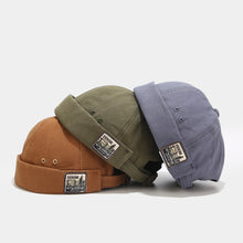 Load image into Gallery viewer, Vintage Cotton Docker Caps with Adjustable Buckle Strap - Stylish Unisex Headwear