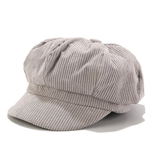 Women’s Corduroy Newsboy Caps - Chic and Comfortable Baker Boy Hats