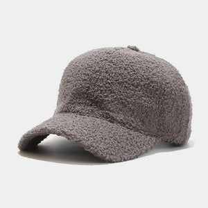 Women’s Sherpa Fleece Baseball Caps - Cozy and Stylish Cold Weather Hats”