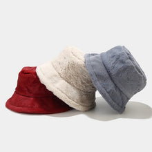 Load image into Gallery viewer, Women’s Plush Faux Fur Bucket Hats - Soft and Cozy Winter Headwear in Vibrant Colors