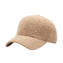 Load image into Gallery viewer, Women’s Sherpa Fleece Baseball Caps - Cozy and Stylish Cold Weather Hats”