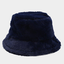 Load image into Gallery viewer, Women’s Plush Faux Fur Bucket Hats - Soft and Cozy Winter Headwear in Vibrant Colors